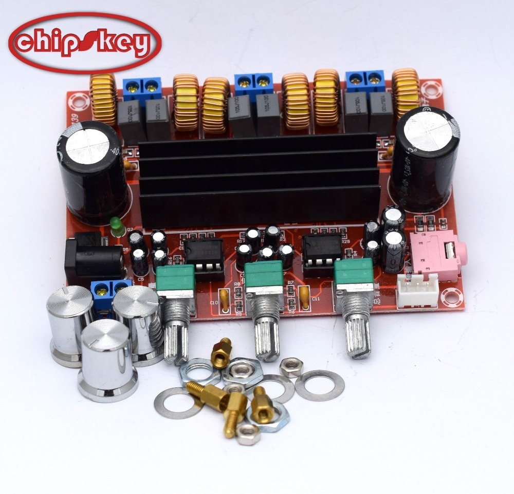 DC12V-24V 2x50W+100W TPA3116 2.1 Channel Digital Audio Amplifier circuit Board TPA3116D2 Subwoofer Speaker Amplifiers xh-m139