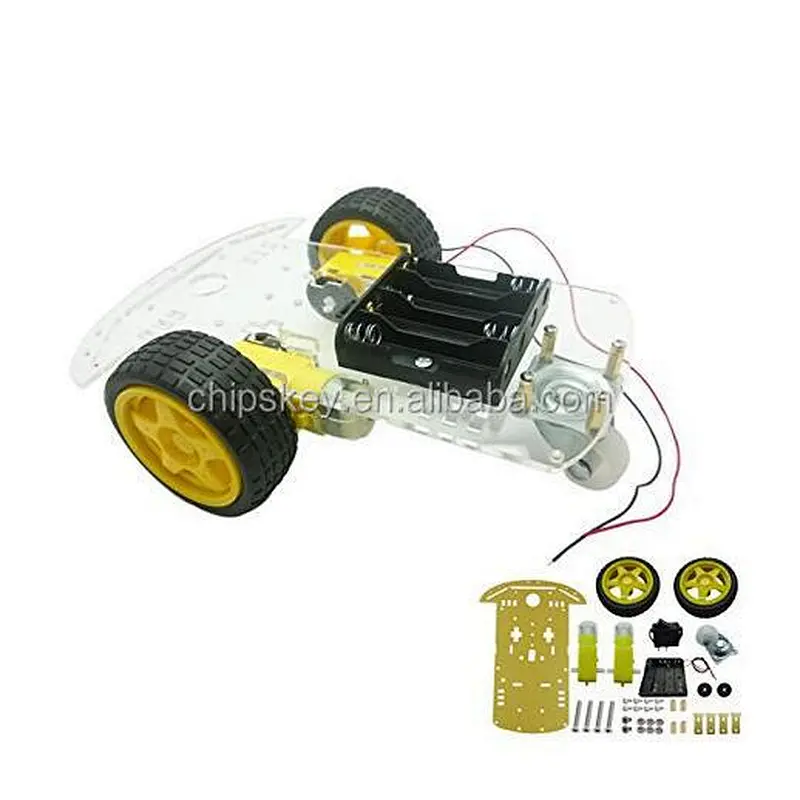 DIY Smart Car Chassis Tracing Car With Belt Encoder Battery Holder For Arduinos