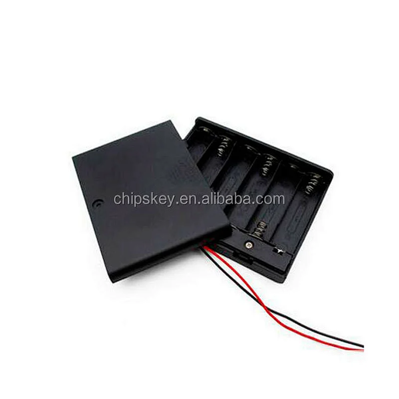 6xAA baterry holder with switch and cover