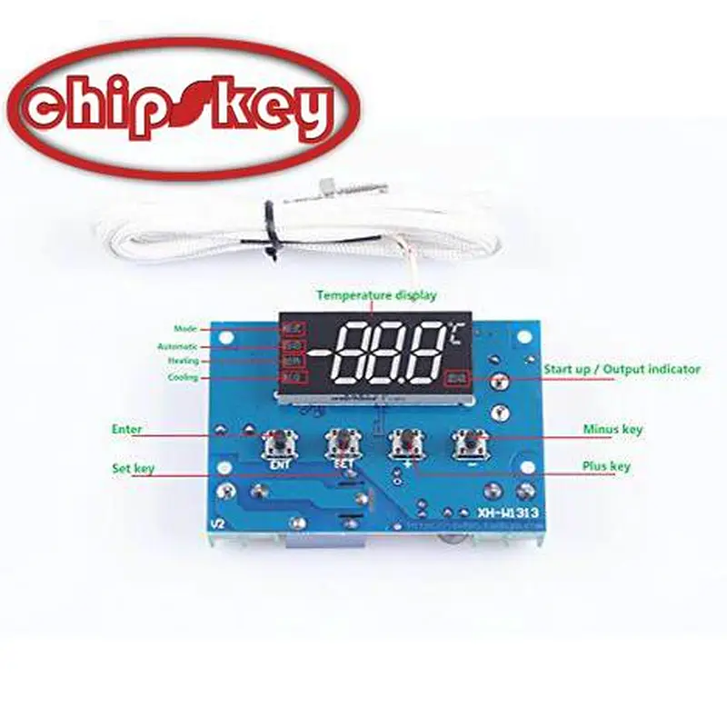 XH-W1313 K thermocouple type high temperature thermostat -30-500 degree temperature control switch
