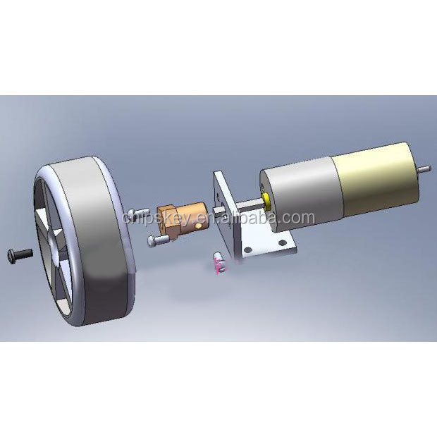 77 Rev per min high torque DC gear motor 3-9V metal robot smart car motor Car Parts