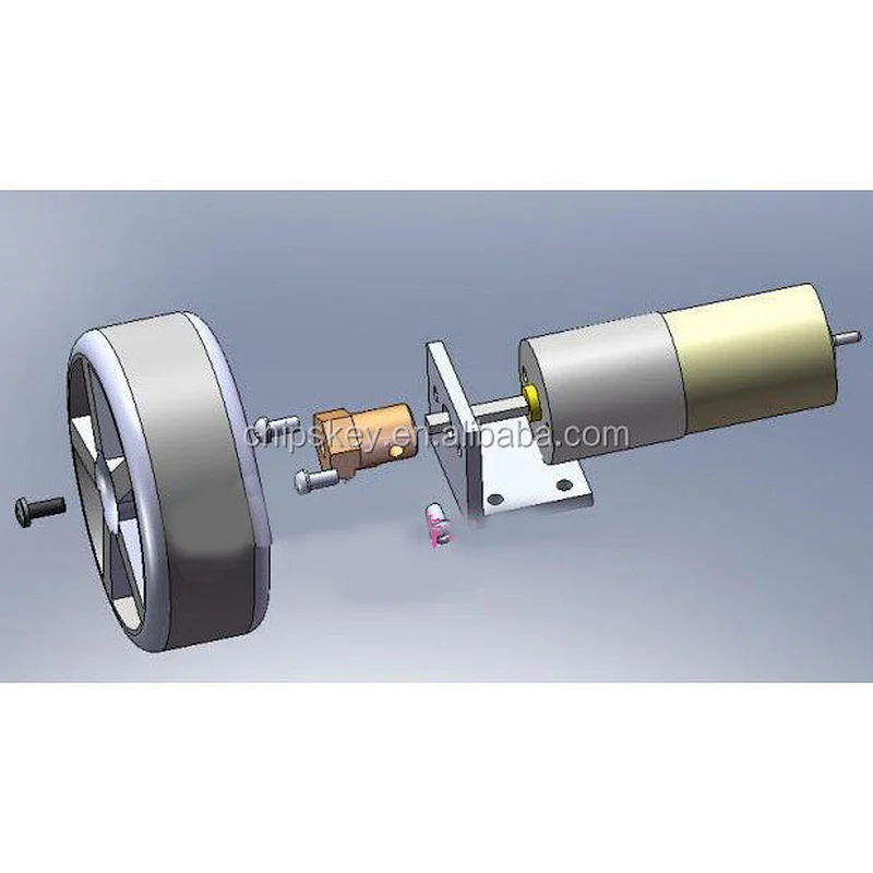 77 Rev per min high torque DC gear motor 3-9V metal robot smart car motor Car Parts