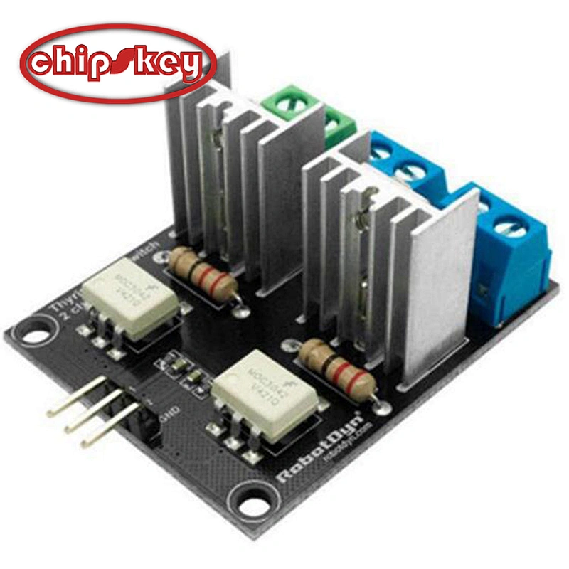 Thyristor AC switch  2 Channel  3.3V/5V logic, AC/DC, 5A