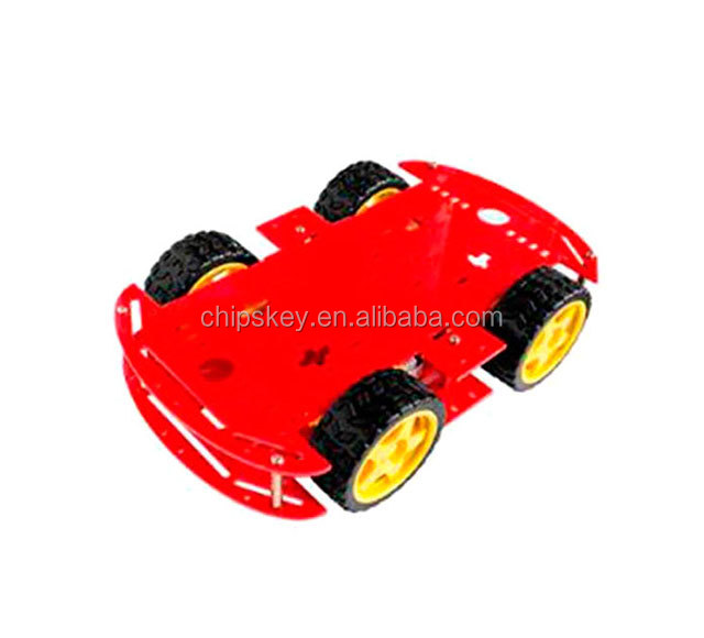 Red 4WD Dual Classis Robot Car