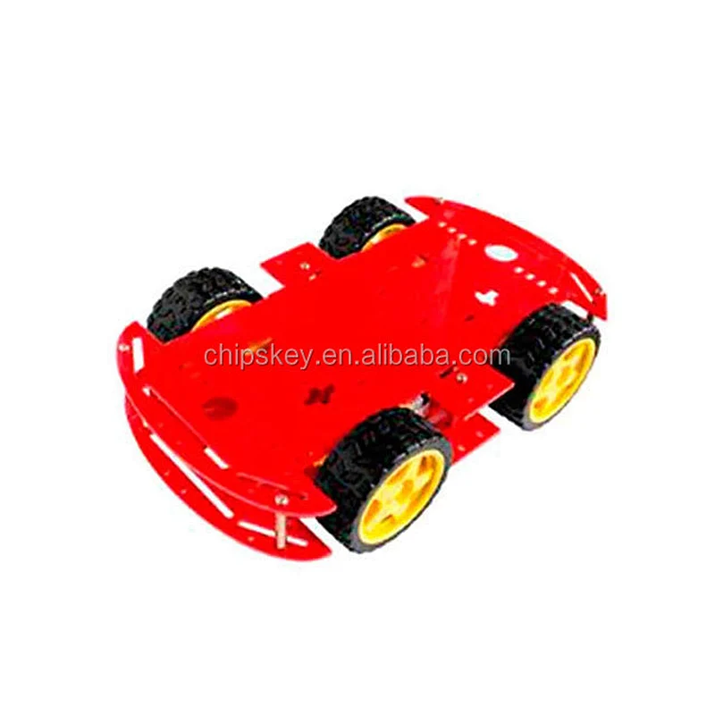 Red 4WD Dual Classis Robot Car