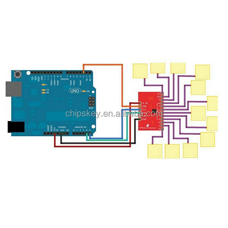 MPR121 Capacitive Touch Sensor Breakout