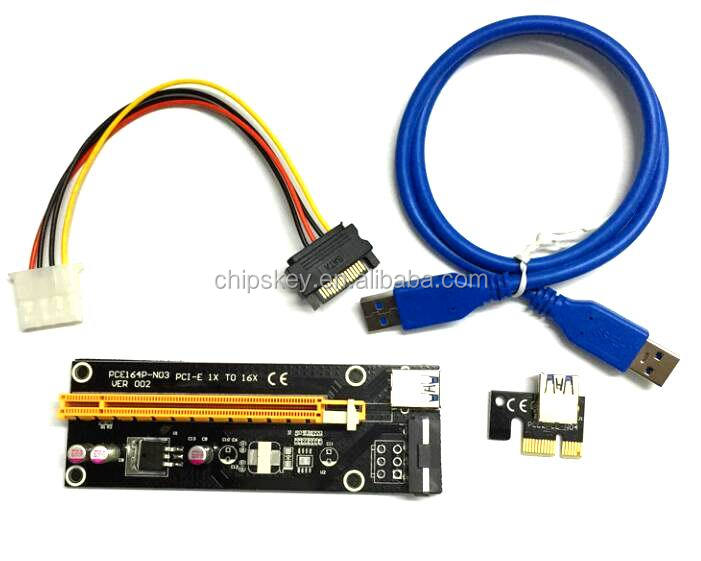 PCI-E 1X to 16X riser card Adapter PCIE USB3.0 Dedicated transfer cable PCIE