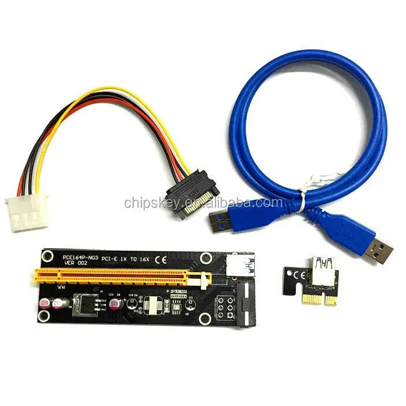 PCI-E 1X to 16X riser card Adapter PCIE USB3.0 Dedicated transfer cable PCIE