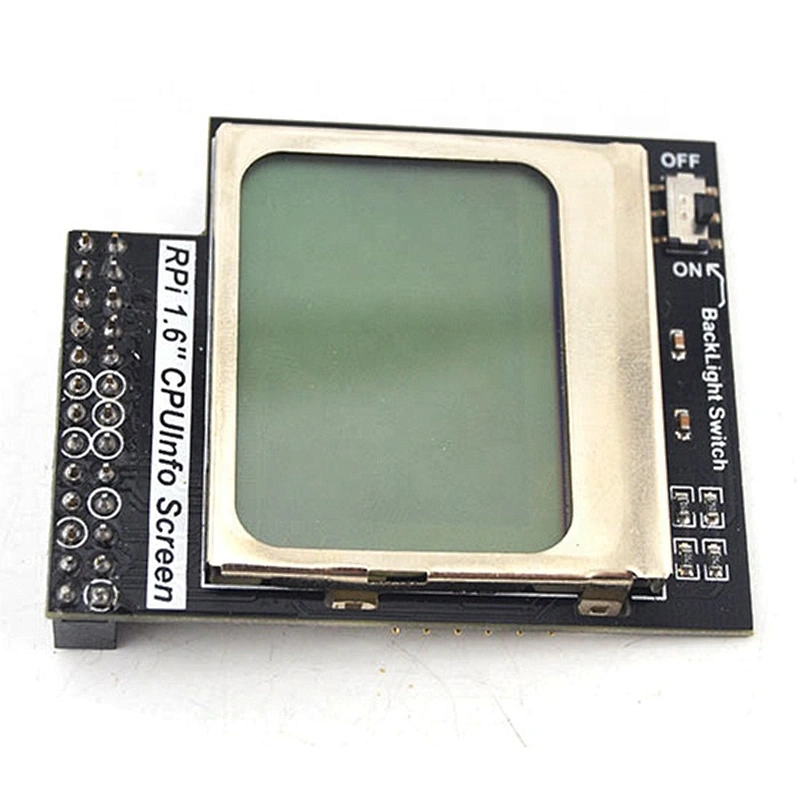 Raspberry Pi 3 Model B CPU Info LCD Screen 1.6 inch 84x48 with Backlight Switch Compatible Pi2/1/ Orange Pi