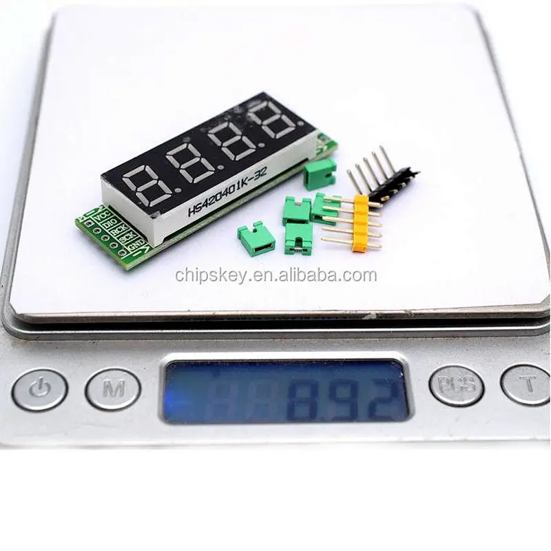 0.4 inch four digital tube display module 74HC595 drive 4 digital tube module