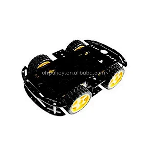 Black 4WD Dual Classis Robot Car