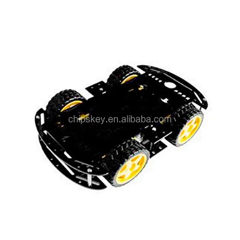 Black 4WD Dual Classis Robot Car