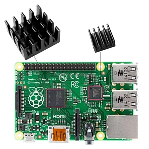 Raspberry Pi B+/2/3 Black Aluminum Heat Sink