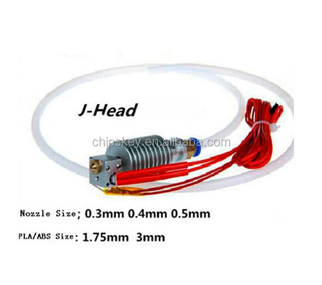 V5 0.5/3MM 3D Printer Assembled Long-Distance J-Head for Bowden Extruder J-head MKIV MKV Hotend