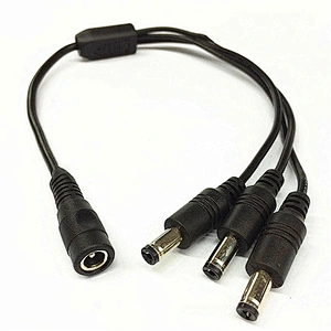 3 Way 2.1x5.5mm DC  Splitter 1 Female to 3 Male