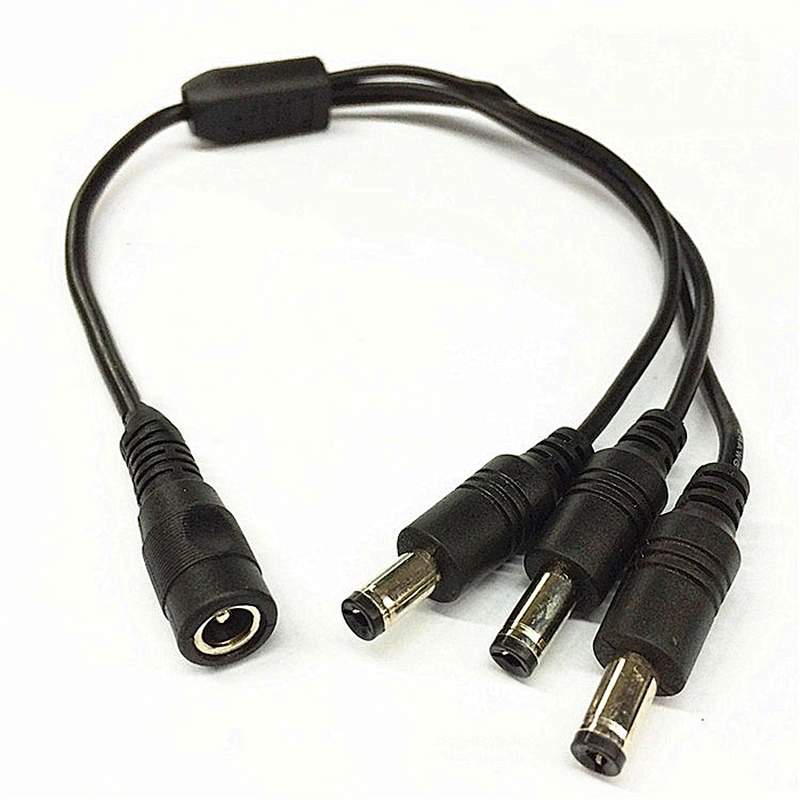 3 Way 2.1x5.5mm DC  Splitter 1 Female to 3 Male
