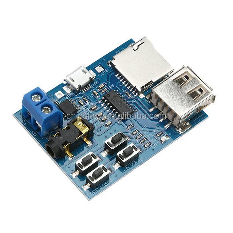TF card U disk MP3 Format decoder board amplifier decoding audio Player module
