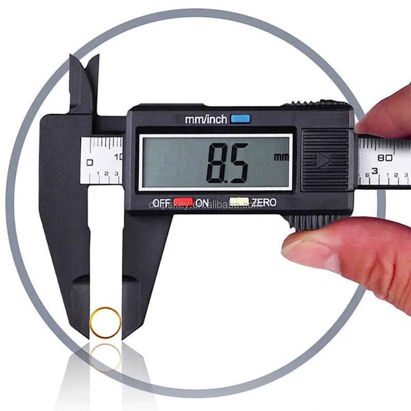 Plastic digital electronic height / depth gauge caliper 150mm
