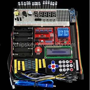 Starter Kit 1602 LCD Servo Motor Dot Matrix Breadboard LED kit 01