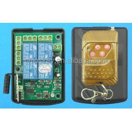 Green 12V 4-Channels Relay Remote Module