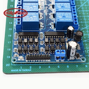 16-channel relay module with optocoupler and LM2576 power