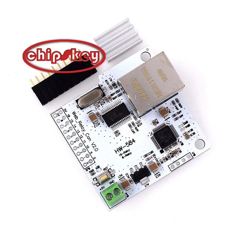 8 way W5100 network control switch / 5V network relay module