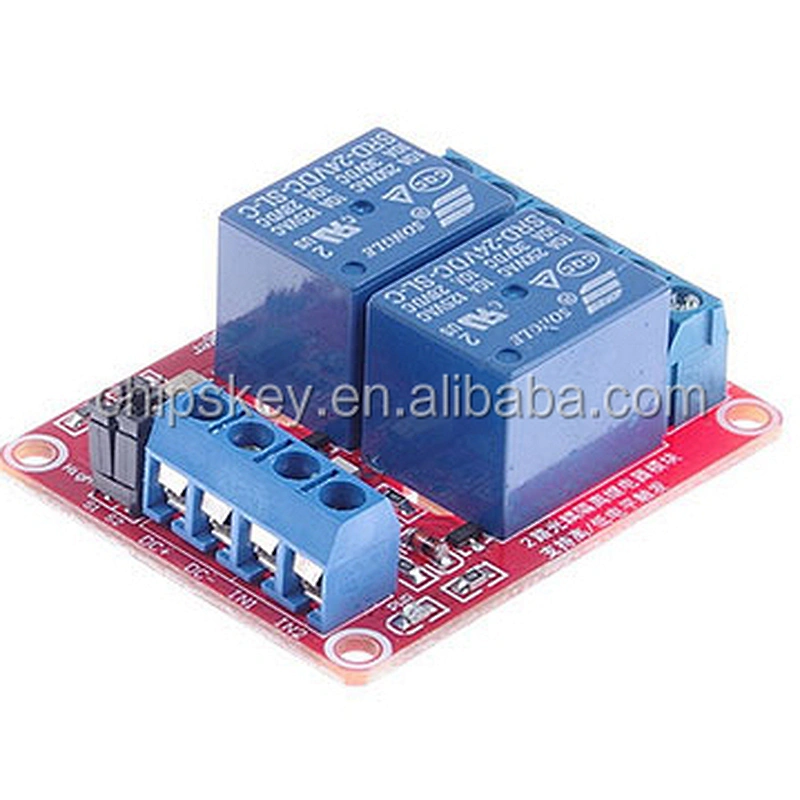 2 Channel 5V/9V/12V/24V relay with Optcoupter, each Channel can cutover high/low Level For Arduinos