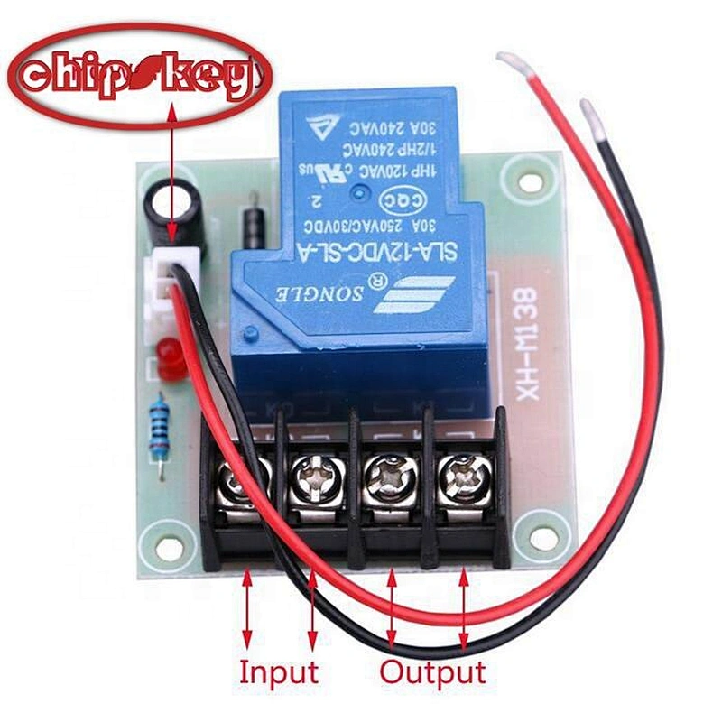 30A XH-M138 high current switch board relay board 12V input switch control 30A output
