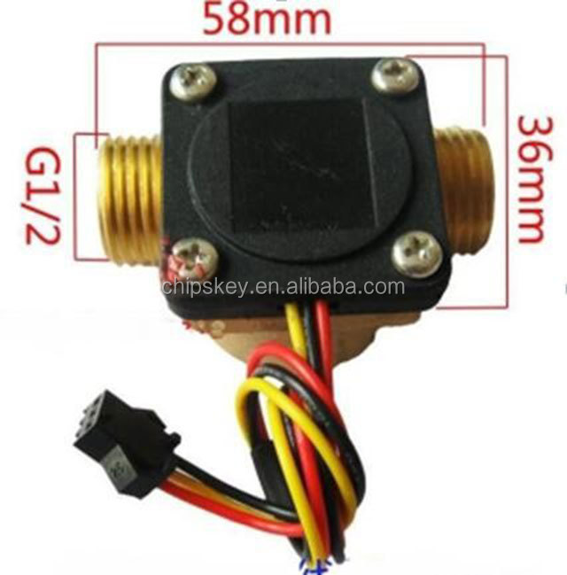 G1/2 DN15 DC4.5 5V-24V Brass Water Sensor