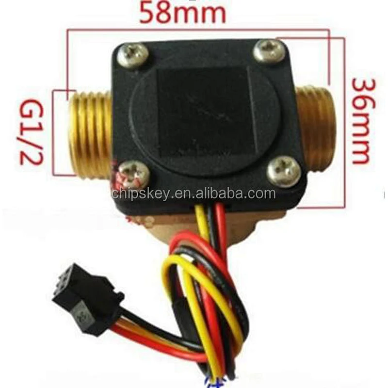 G1/2 DN15 DC4.5 5V-24V Brass Water Sensor