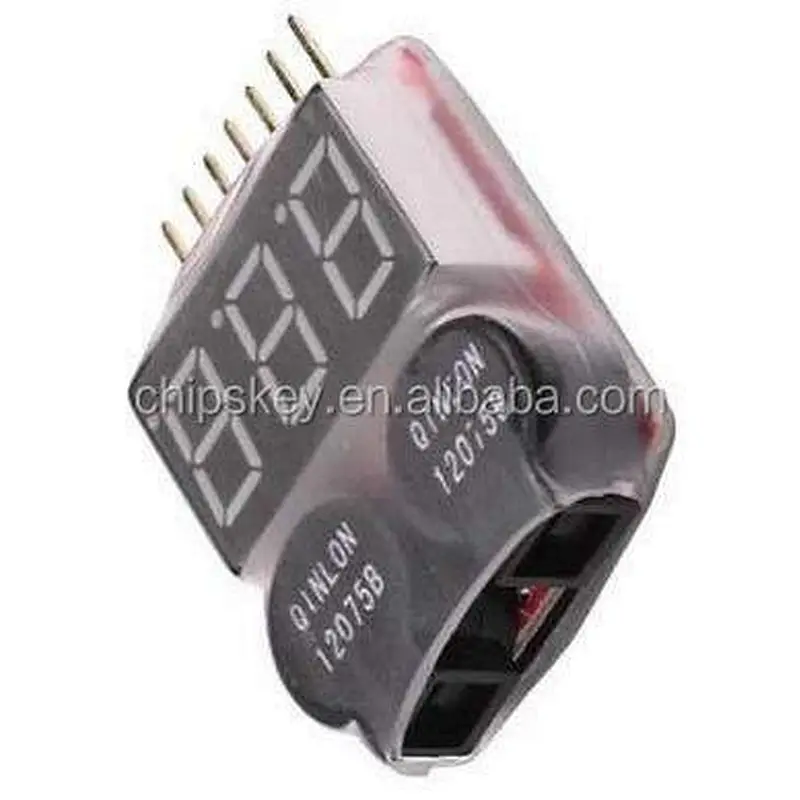Lipo Digital Battery Voltage Checker with Warning Alarm