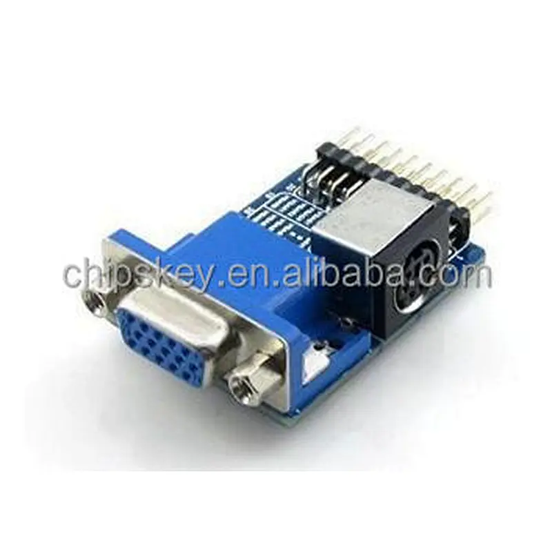 VGA PS2 Board Accessory Test Module with VGA + PS2 + Control Connector Interfaces for Testing VGA PS2 Interface