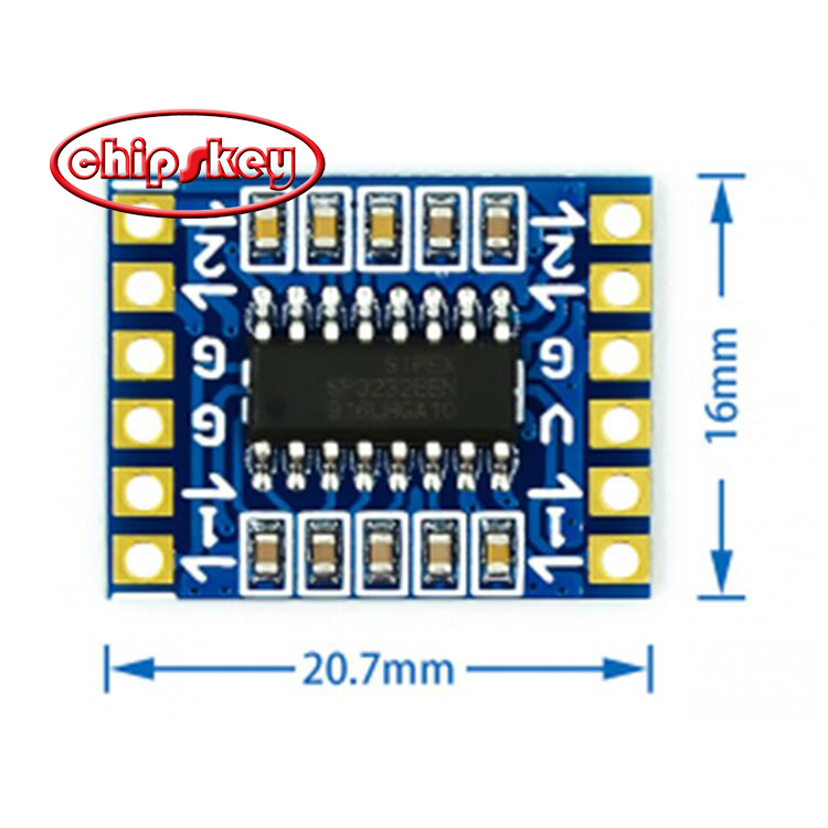 Dual channel RS232 SP3232 TTL to RS232 module/ RS232 to TTL/ serial port module