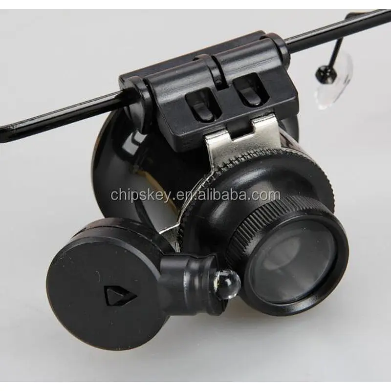 Watch Repair Magnifier Loupe 20X Glasses With LED Light