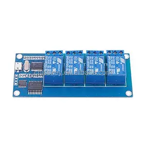 5V 10A 4 Channel Micro USB Relay Module Upper Computer