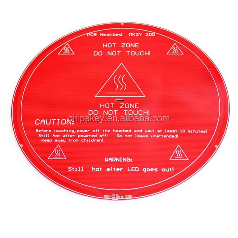 MK2Y Round Heatbed Similar to MK3 3D-printer PCB Heated Bed Plate Reprap Heating Diameter 200mm