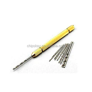 Hand Drill Chuck Can Clip 0.7--2.2MM Drill With 6pcs Drill 0.8MM 1MM 1.5MM 1.8MM 2.0MM 2.2MM