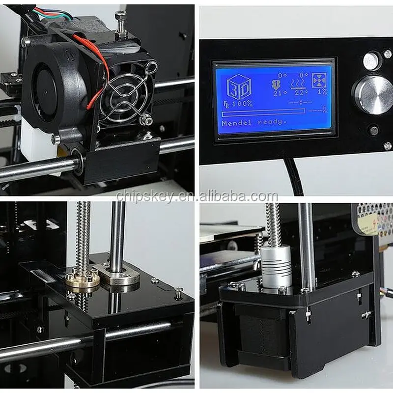 A6 3D Printer , Print Size 220*220*250mm