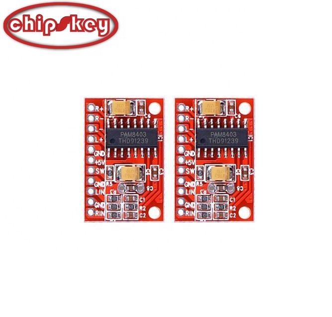 Chipskey XH-M179 PAM8403 Amplifier Module High Power 2-Channel 3W Audio Super Mini Digital Amplifier Circuit Board