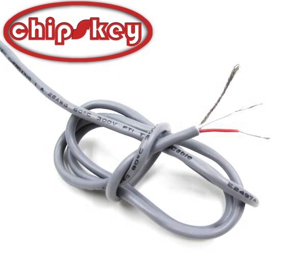 Chipskey 1m 26AWG Shielded audio cable with dual channel for amplifier board