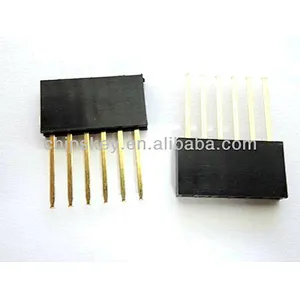 long FEMALE HEADER 1*6P / 1*6P 2.54mm For Arduinos