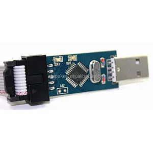 51 AVR MCU download cable USBASP burner usbisp download supports the Win7 USB download line