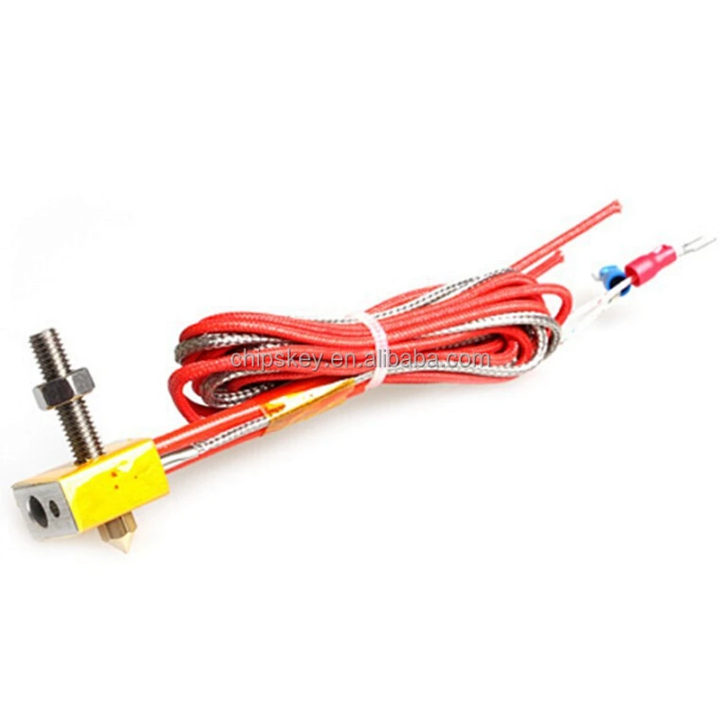 0.4mm MK8 M6*30mm Pipes Heating Extruder