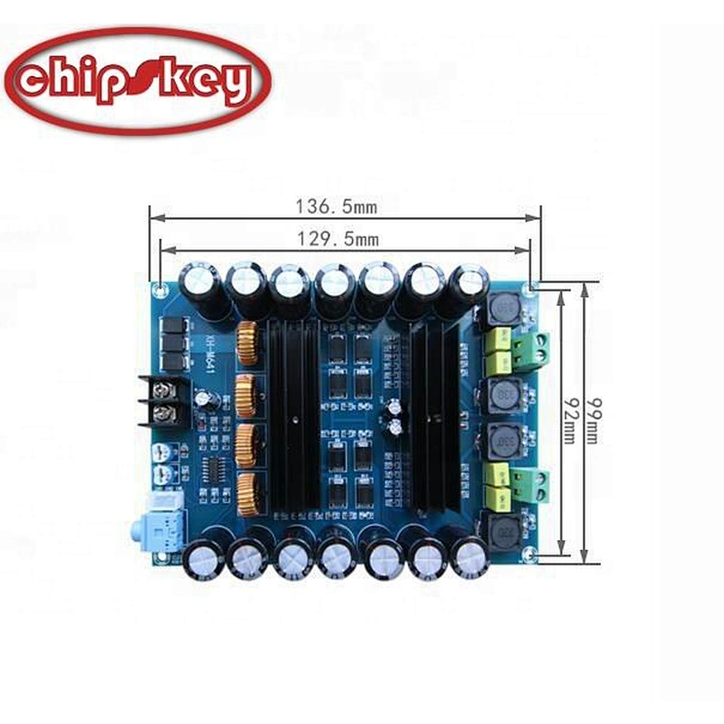 Chipskey XH-M641 DC12V 150W * 2 TPA3116D2 two-channel high-power car amplifier board With boost system
