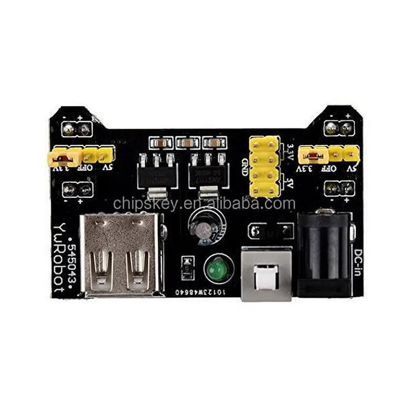 Breadboard dedicated power supply module compatible 5V, 3.3V