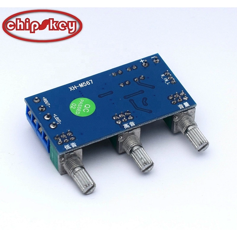 XH-M567 DC12-24V 80W x 2 Digital Audio TPA3116D2 Treble Bass Regulating Preset Pre amplifier Board