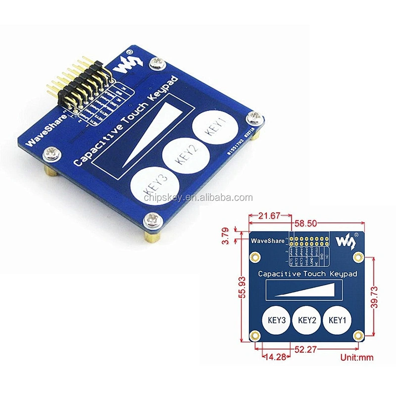 Capacitive Touch Keypad Development Board Module Kit ( 3 Keys + Linear Sensor )