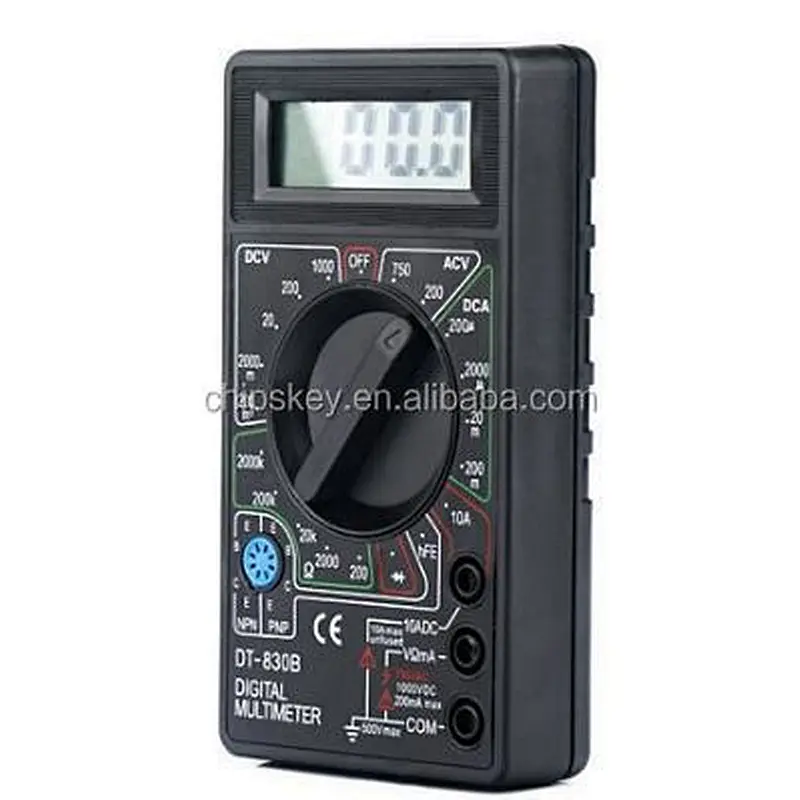 LCD Digital Voltmeter Ammeter Ohm Multimeter DT830B