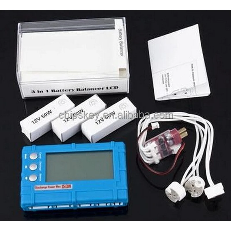 AOK 3-in-1 5W Li-Po / Li-Fe Battery Balancer + Voltage Tester + Discharger - Blue (2.6