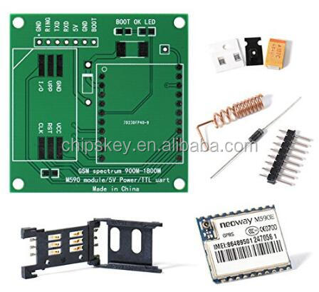 M590E GSM GPRS Function Module DIY Kits M590 GSM GPRS 900m-1800m SMS CPU MCU Test